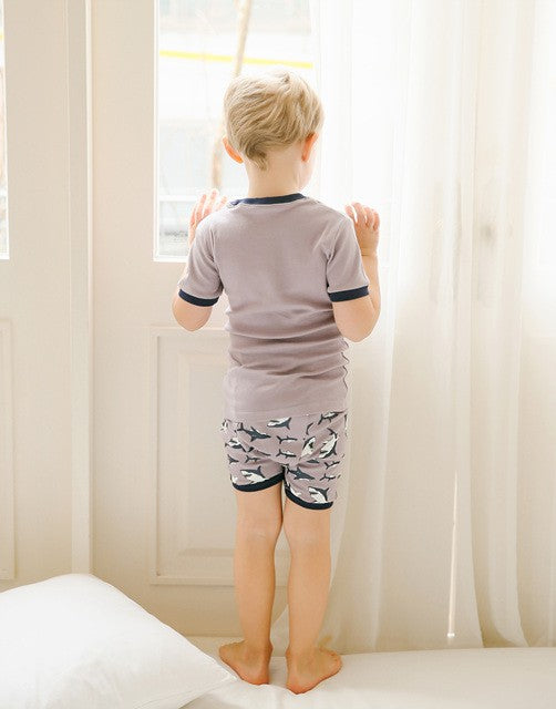 Shark Tooth Short Sleeve Pajamas