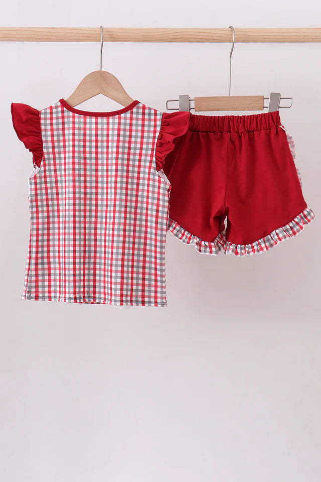 Alabama Roll Tide Ruffle Shorts Set
