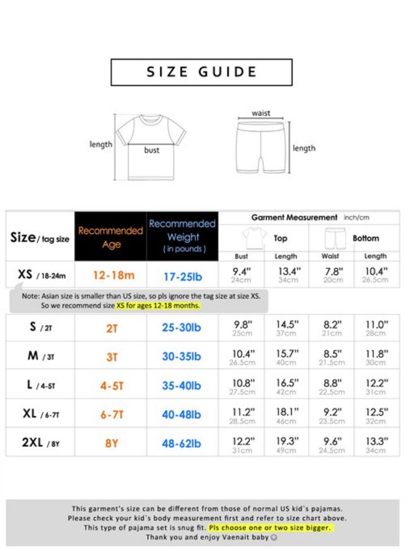 Space Boy Short Sleeve Pajamas