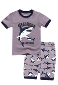 Shark Tooth Short Sleeve Pajamas