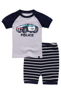 Police Car Short Sleeve Pajamas