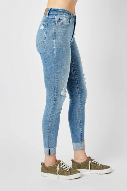 Plus Size-Judy Blue Jeans Mid Rise