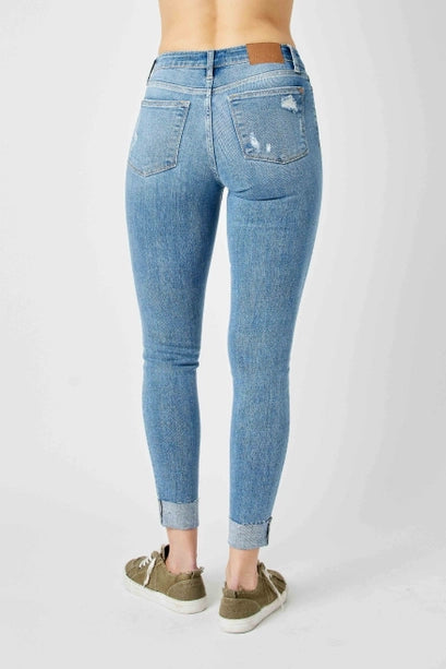 Plus Size-Judy Blue Jeans Mid Rise