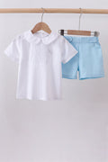 Peter Pan Collar Shorts Set