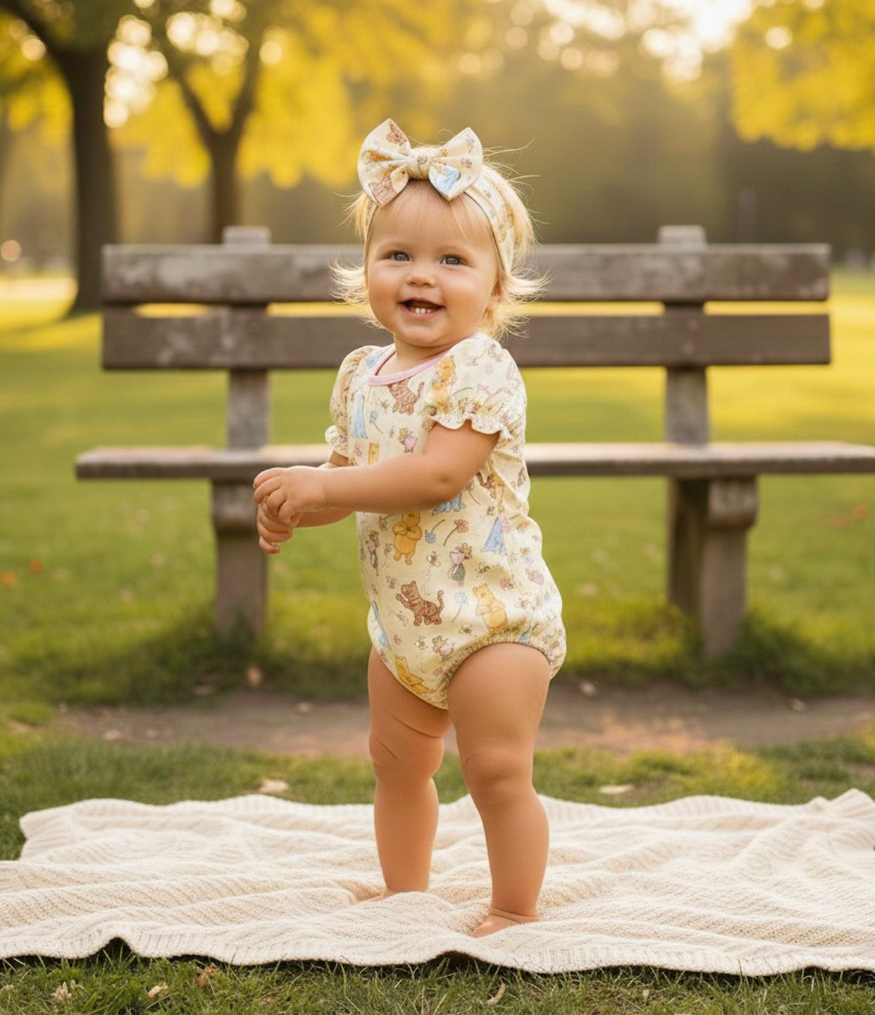 Hunnybees Girl Romper
