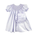 Smocked Day Gown-Lavender