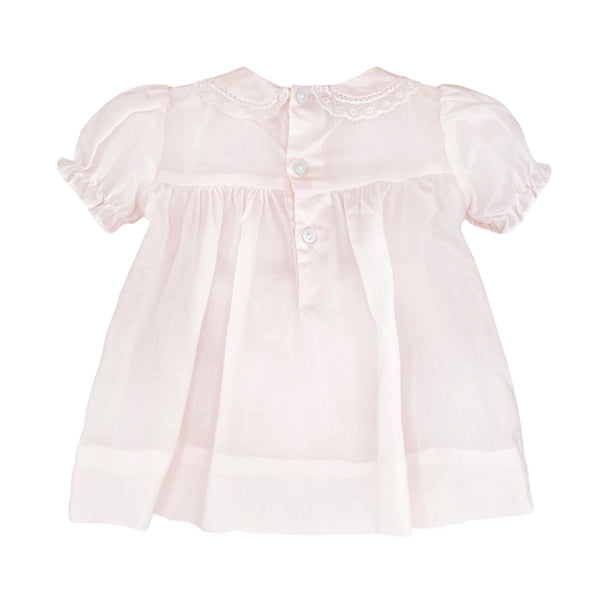 Smocked Dress with Lace