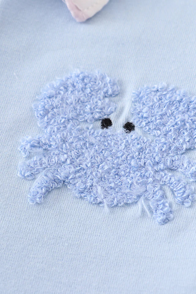 Crab French Knot Boy Shirt